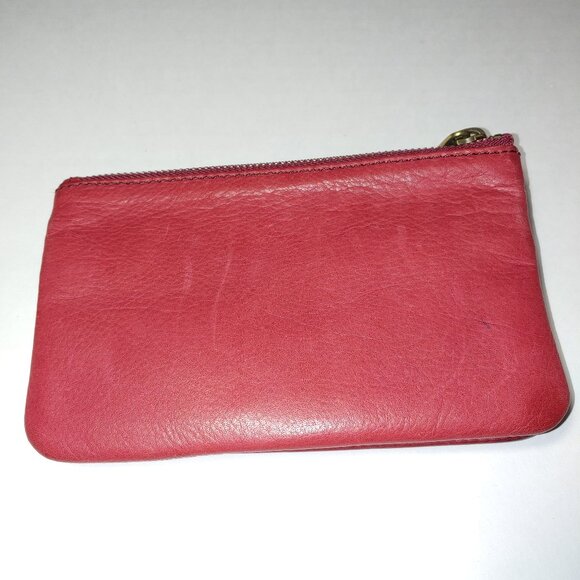 Fossil Long Live Vintage Leather Wallet Red - Picture 12 of 16